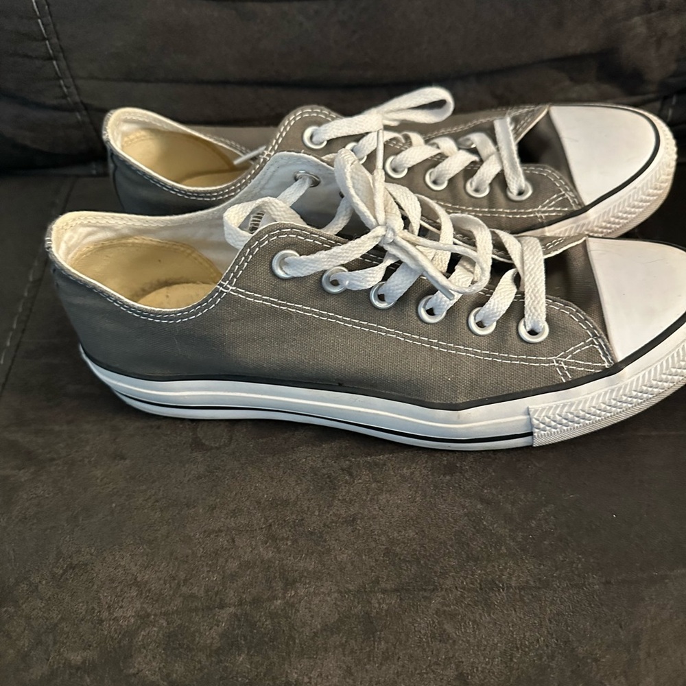 Converse Silver Low-Top Sneakers
